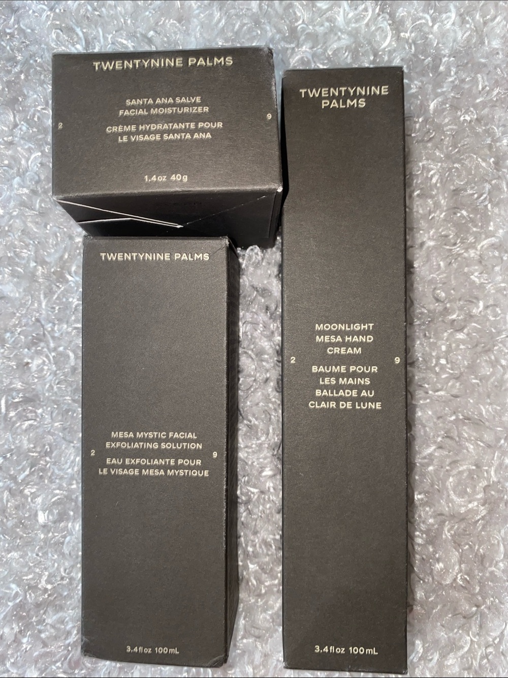 3 pcs bTwentynine Palms Santa Ana Moisturizer & Moonlight Mesa Hand Cream